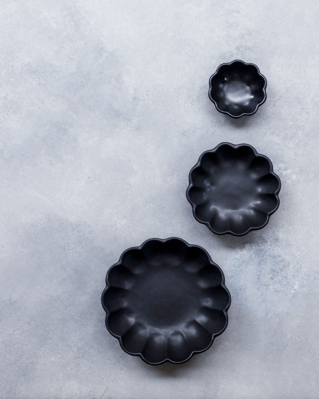 Furora Set Flor Negro Mate