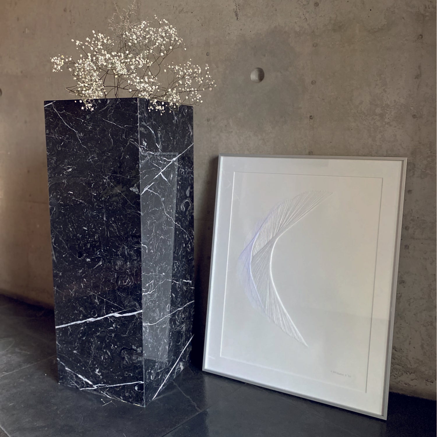 Pedestal Mármol Marquina