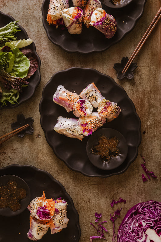 Furora Set Sushi para 4 personas Negro Mate